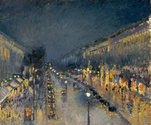 Le Boulevard Montmartre la nuit, 1897